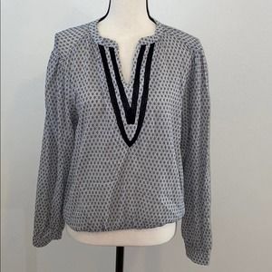 Anthropologie Sundays Womens Star Black Blouse